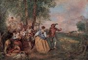 Jean antoine Watteau Die Schafer china oil painting reproduction